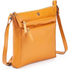 Crossbody Bag for Women Trendy Real Leather Purse Small Soft Pebbled Handbags Crossover Shoulder Pocketbook
