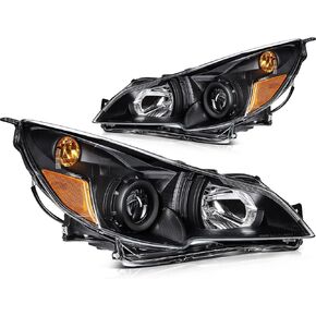 ECCPP Projector Headlight Assembly for Subaru Legacy 2010-2014,For Subaru Outback 2010-2014 Driver and Passenger Side Headlamps