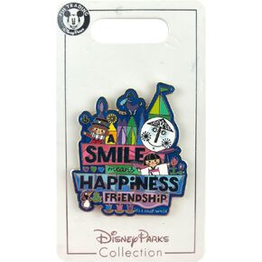 Disneyland Disney Pin - It's A Small World - A Smile Means Happiness & Friendship