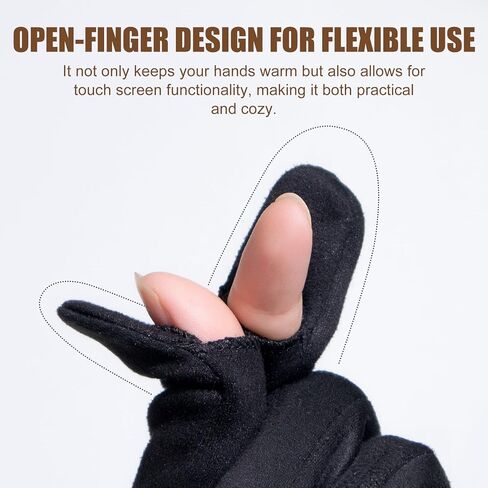 Winter Gloves for Women: Touchscreen Fashion Slim Cut Suede Warm Gloves with Thermal Crystal Velvet Lined for Travel in Kuwait