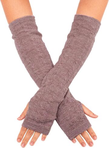 NOVICA Artisan Handmade 100% Baby Alpaca Wool Accessories Gloves Solid Fingerless Mitts Knit from Peru in Saudi Arabia