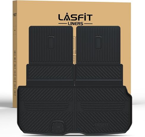 LASFIT Cargo Mat Fits for Mercedes Benz GLS 2025 2024 2023-2020, Custom Fit GLS 450 580 63 AMG,All Weather TPE Cargo Liners,Cargo with Seatback in Saudi Arabia