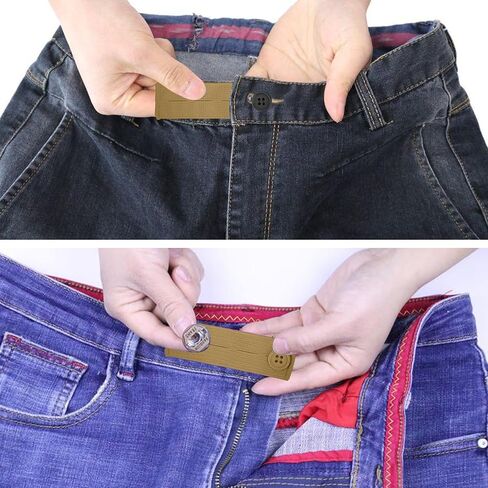 5 Pcs Elastic Pants Button Extender, Waistband Extenders for Men and Women Jeans Skirts Pants in Saudi Arabia