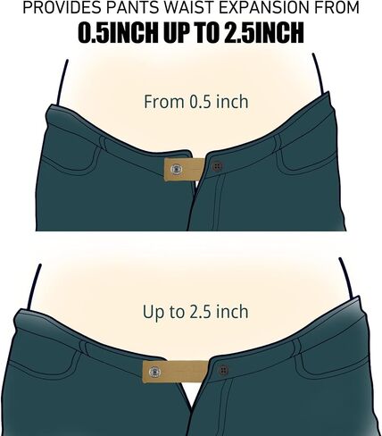 5 Pcs Elastic Pants Button Extender, Waistband Extenders for Men and Women Jeans Skirts Pants in Saudi Arabia