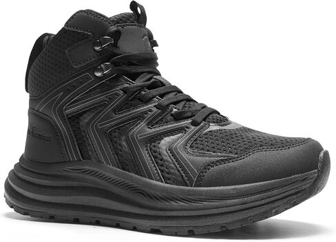 Women's Orthopedic Mid Trekking Hiking Boots: Comfortable Plantar Fasciitis Ankle Support Workout Walking Running Shoes, Orthotic Work Sport Waterproof Trail Sneakers for Feet and Heel Pain Relief in Saudi Arabia