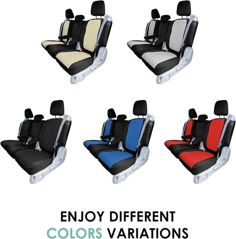FH Group Custom Fit Car Seat Covers for 2018–2025 Honda Odyssey, Rear Set Black Ultraflex Neoprene Car Seat Covers, Waterproof Automotive Seat Cover, Honda Odyssey Accessories in Saudi Arabia
