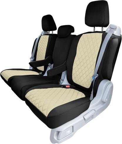 FH Group Custom Fit Car Seat Covers for 2018–2025 Honda Odyssey, Rear Set Black Ultraflex Neoprene Car Seat Covers, Waterproof Automotive Seat Cover, Honda Odyssey Accessories in Saudi Arabia