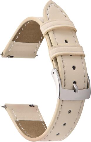 20mm 22mm Super Soft Leather Watch Bands for Women, Stainless Steel Polished Buckle,Simple Quick Release Lightweight Replacement Strap in Kuwait