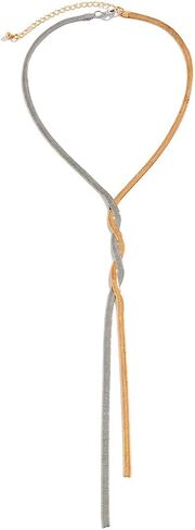 Y Shaped Long Tassel Necklace for Women Dainty Snake Bone Chain Pendant Choker Necklace Geometric Woven Lariat Necklace Accessories Body Chain Jewelry in Saudi Arabia