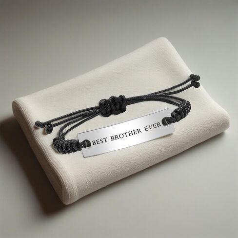 Kisseason Stainless Steel Best Family Ever Bracelet for Men Women Mantra Jewelry in Kuwait