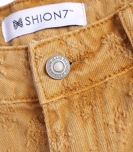 SHION7 Men's Denim Shorts, Relaxed Fit Knee Length Short Pants for Men, Ripped Baggy Half Pant, Streetwear Oversized Shorts in Saudi Arabia