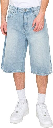 Men's Baggy Fit Essential Denim Shorts Various Designs in Kuwait