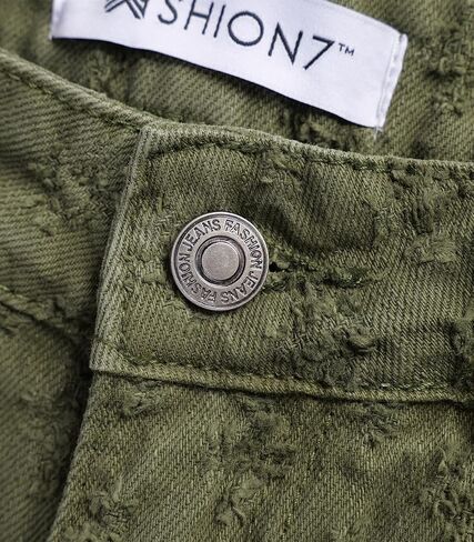 SHION7 Men's Denim Shorts, Relaxed Fit Knee Length Short Pants for Men, Ripped Baggy Half Pant, Streetwear Oversized Shorts in Saudi Arabia