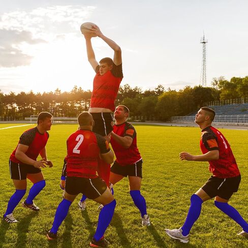 High Baseball Football Socks Multiple Sizes Over the Knee Baseball Socks Extra Long Soccer Sock for Boys Men in Kuwait