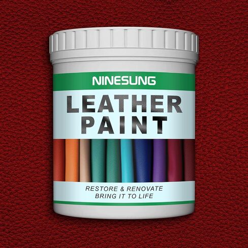 Red Leather Paint for Shoes, Sneaker, Jacket, Sofa, Purses, Furniture, Couches, Bags, Car Seat, Leather Dye Red- Leather Stain, Red Shoe Paint - Super Easy Use (Red, 4 Ounces) in Kuwait