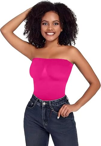 Styled Avenue Strapless Seamless Shapewear Tube Top Thong Bodysuit-Form Fitting. Runs Small-Order up a Size! in Kuwait