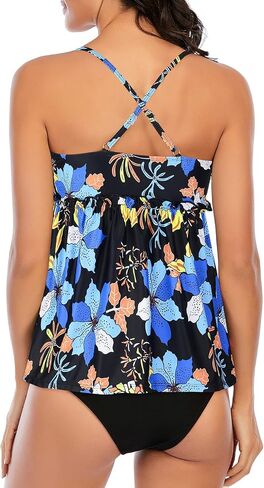 Century Star 2025 Modest Tankini Swimsuits for Women Tummy Control Tankini Bathing Suit Tops with Shorts 2 Piece Swimwear in Saudi Arabia