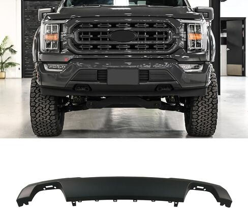 Front Bumper Skid Plate Lower Molding Trim Valance for Ford F150 2021 2022 2023 2024 OE Replacemnet ML34-17F771-ACW (Matte Black) in Saudi Arabia