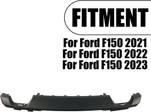 Front Bumper Skid Plate Lower Molding Trim Valance for Ford F150 2021 2022 2023 2024 OE Replacemnet ML34-17F771-ACW (Matte Black) in Saudi Arabia
