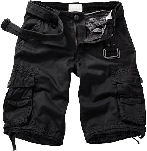 Cargo Short for Men, Relaxed Fit Camo Shorts, 11" Inseam Outdoor Hiking Casual Shorts with Multi Pocket in Kuwait