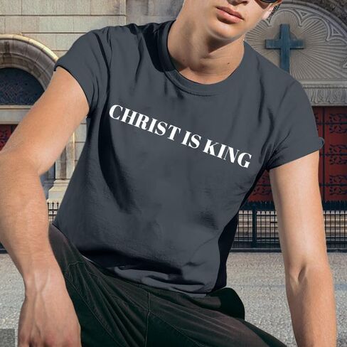 Christian Shirt Mens:The Way The Truth The Life Letter Printed Tshirt Jesus Faith Crew Neck Short Sleeve Top in Saudi Arabia