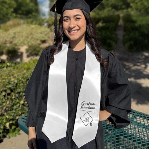 Endea Graduation Business Graduate Stole With Classic Tips - Unisex Adult - 62" Long - Graduation Sash in Saudi Arabia
