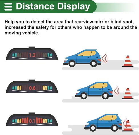 Motoforti Universal Car Auto Auto Auto Opensure Radar Radar System Groend in Kuwait