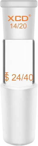 Glass Enlarging Adapter, Borosilicate Glass Enlarging Adapter from 19/22 to 14/20 Joint for Laboratory Use Lab Glassware Supply in Saudi Arabia