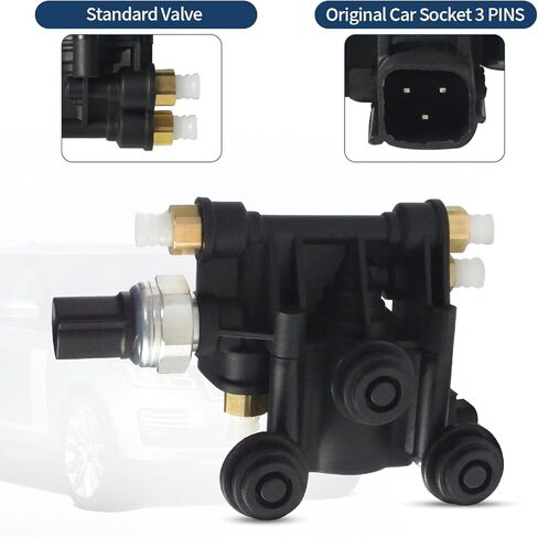 Air Suspension Valve Control Unit RVH500070 Replacement for Land Rover LR3 2005-2009, LR4 2010-2013, Range Rover Sport 2006-2013 - OEM RVH000046 Valve Block in Kuwait