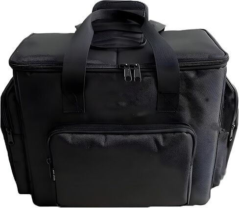 Portable Mini-ITX PC Travel Case for NR200 / NR200P (39 x 18.5 x 32 CM) - Shockproof Padded Carrying Bag with Cable Organizer & Accessory Pockets (Black) in Saudi Arabia