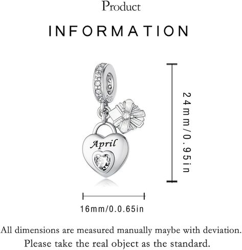 MICOO 925 Sterling Silver Birthstone Charms Bead Charms for Bracelet and Necklace Happy Birthday Charm Jewelry Gift for Women in Saudi Arabia