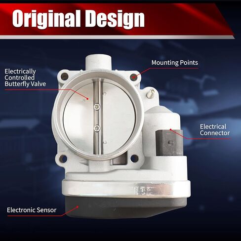 Electronic Throttle Body Assembly 13547502445 Compatible with BMW 330Ci 330i 330xi 530i X3 X5 Z3 Z4 Only 3.0L L6 Replaces S20072 67-5017 TB1117 in Kuwait