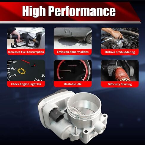 Electronic Throttle Body Assembly 13547502445 Compatible with BMW 330Ci 330i 330xi 530i X3 X5 Z3 Z4 Only 3.0L L6 Replaces S20072 67-5017 TB1117 in Kuwait