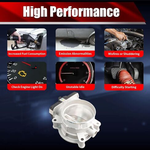 Electronic Throttle Body Assembly 13547502445 Compatible with BMW 330Ci 330i 330xi 530i X3 X5 Z3 Z4 Only 3.0L L6 Replaces S20072 67-5017 TB1117 in Kuwait