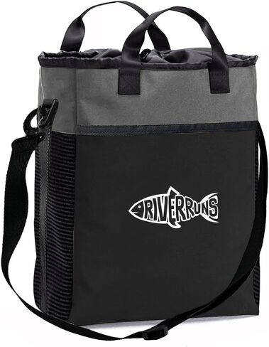 Riverruns Fishing Hunting Wader Bag with Vented Mesh, Waders Boots Bag, Fly Fishing Storage Bag for Fishing, Hiking, Camping (Khaki, Medium 30L) in Saudi Arabia