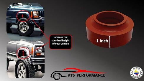 RTS Performance Front Upper Coil Spring Insulators 1", Coil Spring Isolators Lift Kit for Jeep Cherokee XJ, Grand Cherokee Zj, Comanche MJ, Wrangler TJ, Wagoneer, Coil Spring Spacers & Spring Boosters in Saudi Arabia