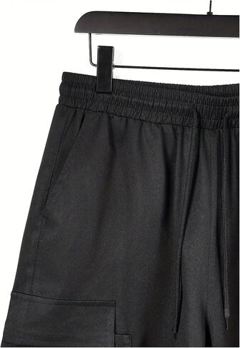 Verdusa Men's Elastic Waist Drawstring Side Pocket Cargo Shorts in Saudi Arabia