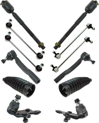 TRQ Front and Rear Steering & Suspension Kit Ball Joint Steering Rack & Pinion Bellow Sway Bar Stabilizer Link Tie Rod Compatible with 2007-2009 Lexus ES350 2007-2011 Toyota Camry in Saudi Arabia