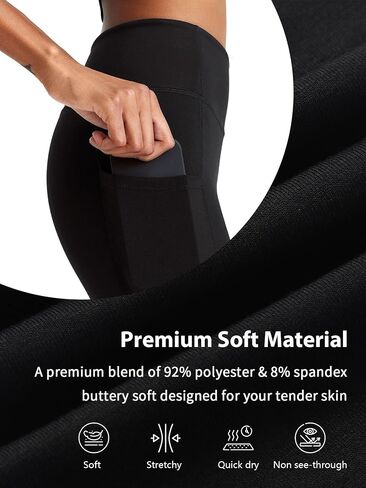 Diravo 5 Pack Workout Leggings for Women with Pockets - High Waisted Yoga Pants Women Tummy Control Gym Athletics Clothes in Saudi Arabia