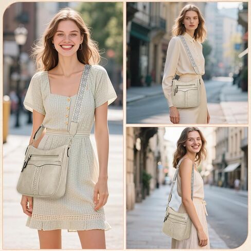 أكياس Rainsmore Crossbody للنساء ، والعصرية Crossbody يمارس حقائب يد كتف ناعمة خفيفة الوزن سفر محفظة in Saudi Arabia