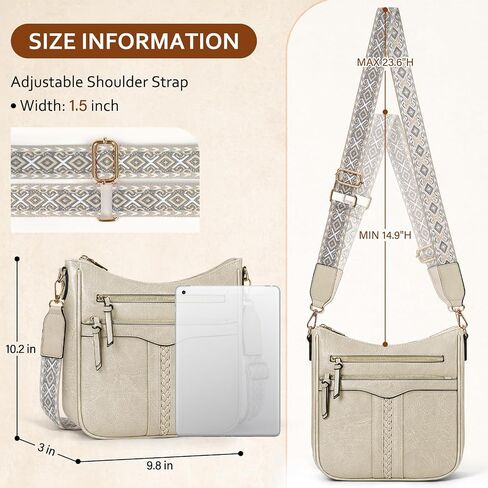 أكياس Rainsmore Crossbody للنساء ، والعصرية Crossbody يمارس حقائب يد كتف ناعمة خفيفة الوزن سفر محفظة in Saudi Arabia