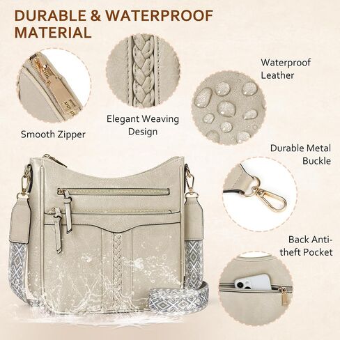 أكياس Rainsmore Crossbody للنساء ، والعصرية Crossbody يمارس حقائب يد كتف ناعمة خفيفة الوزن سفر محفظة in Saudi Arabia