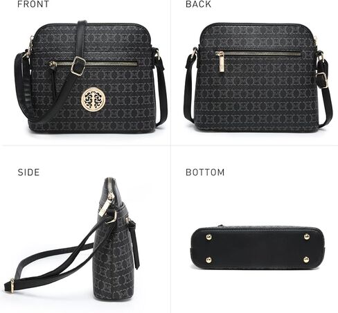 MKP COLLECTION Womens Fashion Crossbody Bag Medium Shoulder Purse with Adjustable Strap Multi Pockets for Travel Daily Use in Kuwait