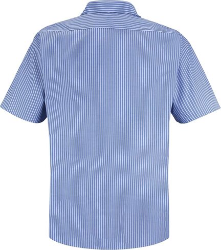 Red Kap Men's Micro-Check Uniform Shirt, Khaki/Black Check, Short Sleeve Large in Saudi Arabia