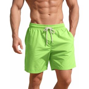 Men's Swim Trunks 5 Inch Quick Dry Board Shorts Mesh Lining Swimming Trunks Beach Shorts for Men Bathing Suits