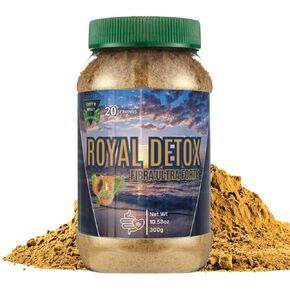 Royal Detox Fibra Ultra Forte | مزيج الألياف الممتاز للدعم الجهاز الهضمي والتطهير الطبيعي | 10.58 أوقية (300 جم) | 20 حصص