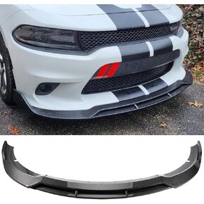 Front Lip for Dodge Charger 2015-2023 Glossy Black Front Bumper Lip Splitter for Charger SRT GT, R/T, Scat Pack,SXT (Not for Widebody)