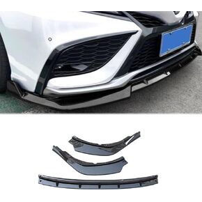 شفة المصد الأمامية لتويوتا كامري SE/XSE/TRD Sport Style 2021 2022 الشفاه الأمامية السفلى من الذقن المفسد فاصل 3pc ألياف الكربون