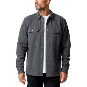 INTO THE AM Men's Sierra Shirt Jacket S - 4XL Twill Casual Fall Fashion Long Sleeve Button Up