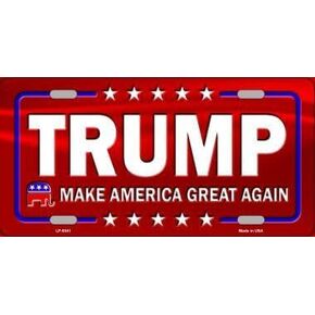 Trump Novelty Metal License Plate Tag LP-9341